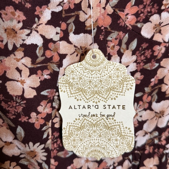 NWT Capri Floral Corset Burgundy Dress by Alter’d State - Picture 3 of 4